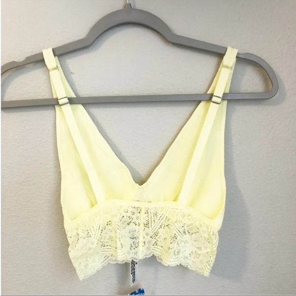 Free People Intimately Teegan Bralette in Daybreak Yellow New with Tags Size XS - Picture 5 of 6